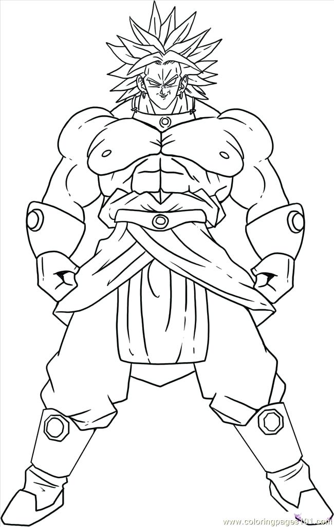 650x1026 Broly Coloring Pages Broly Ssj4 Coloring Pages