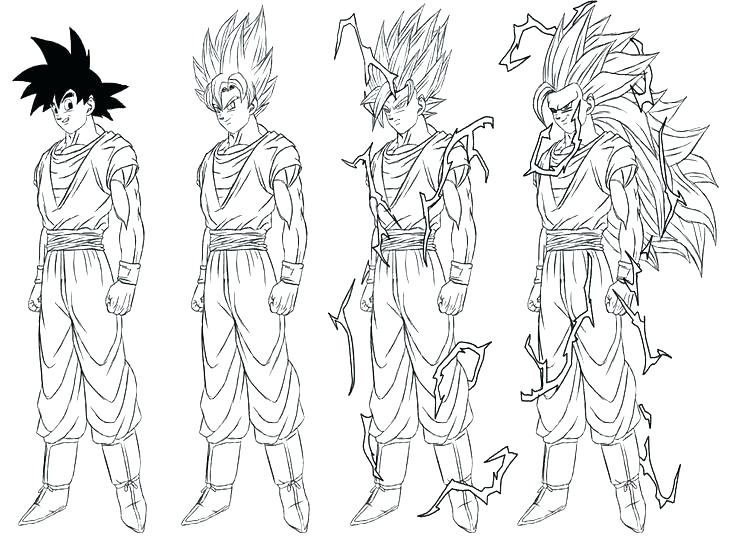 736x536 Dragon Ball Coloring Pages