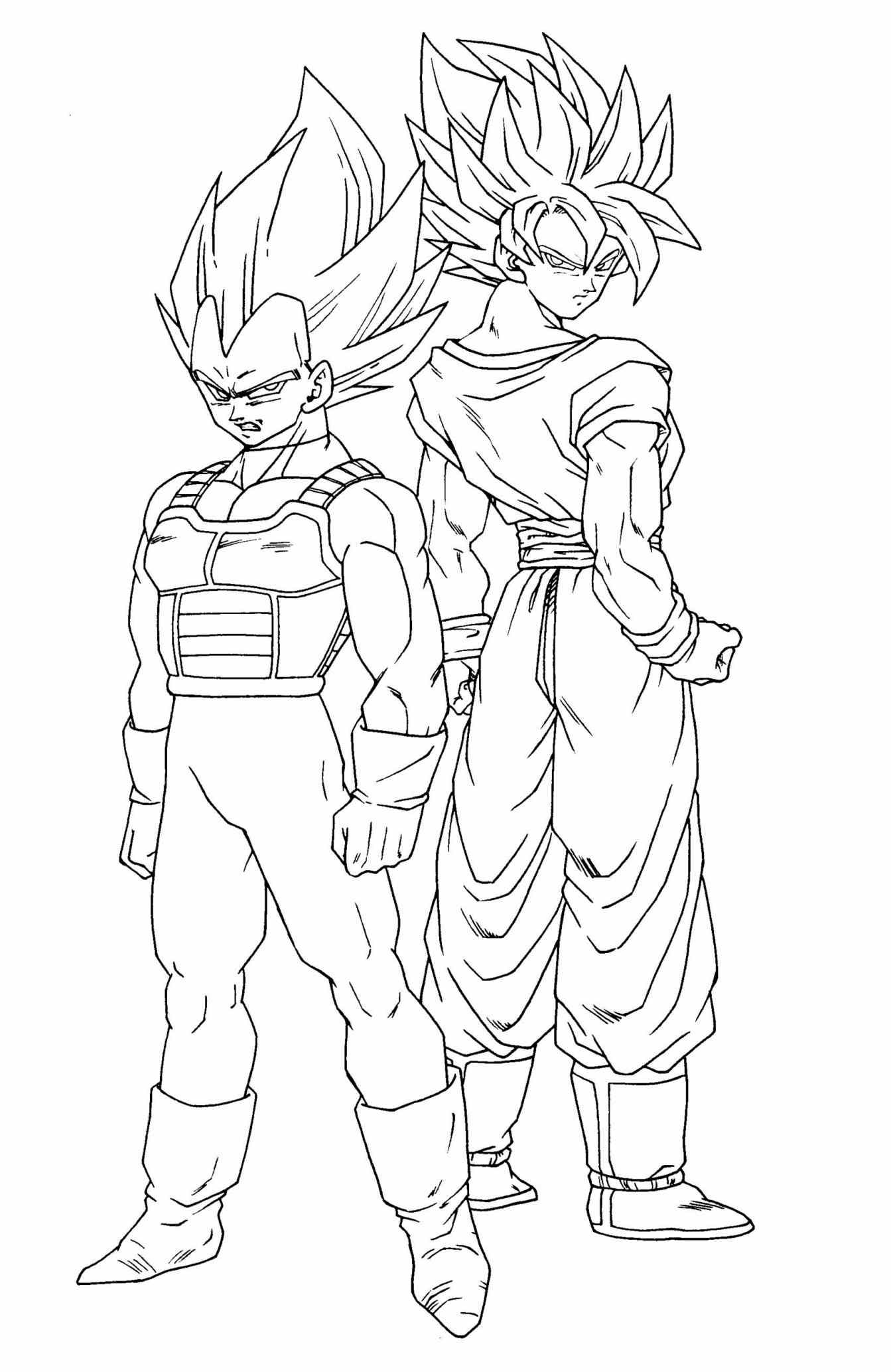 1343x2067 Dragon Ball Z Goku Super Saiyan 3 Coloring Pages Gotanime Club