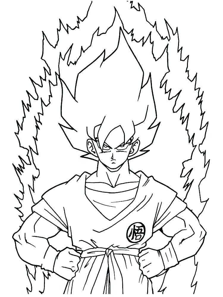 750x1000 Goku Coloring Pictures Ball Z Coloring Pages Super 4 Coloring