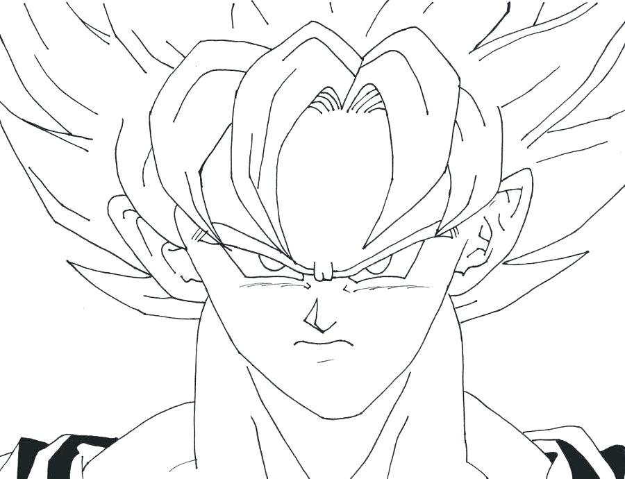 900x690 Super Saiyan Coloring Pages Super Coloring Page Goku Super Saiyan