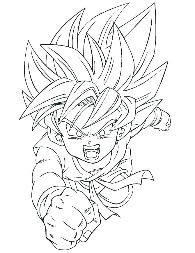 670x867 Goku Super Saiyan Coloring Pages Super Coloring Pages Super