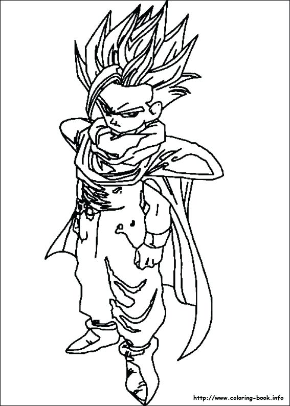 567x794 Super Saiyan Coloring Pages Dragon Ball Z Coloring Pages