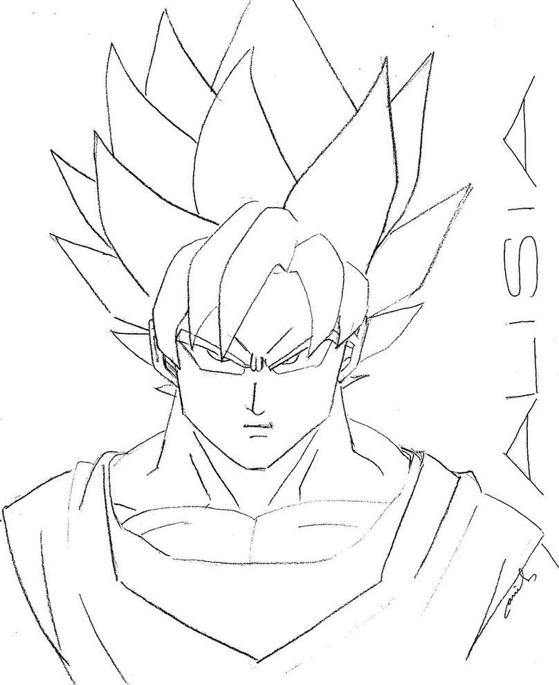 808x989 Goku Super Saiyan 4 Coloring Pages Goku Super Saiyan Coloring Goku