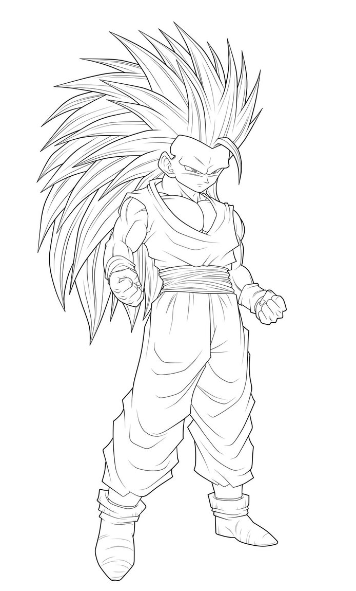 694x1150 Dbz Coloring Pages On Dragon Ball Z Goku Super Saiyan Coloring