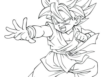 Goku Vs Vegeta Coloring Pages