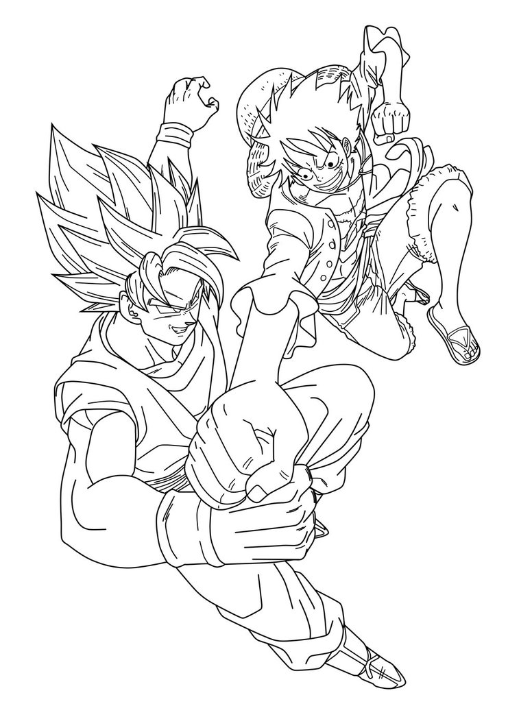 776x1030 Goku Vs Luffy