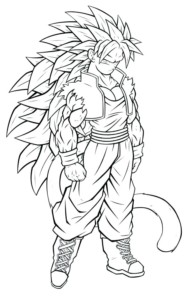 665x1014 Vegeta Coloring Page