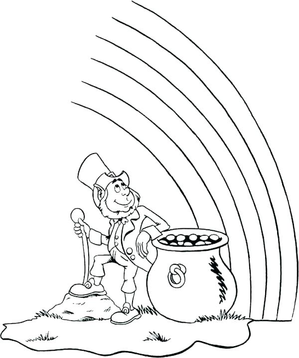 600x718 Gold Rush Coloring Pages Gold Coloring Pages Pot Of Gold Coloring
