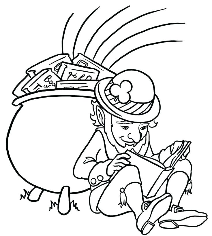 735x820 Pot Of Gold Coloring Page Printable Gold Coloring Pages Tarantula