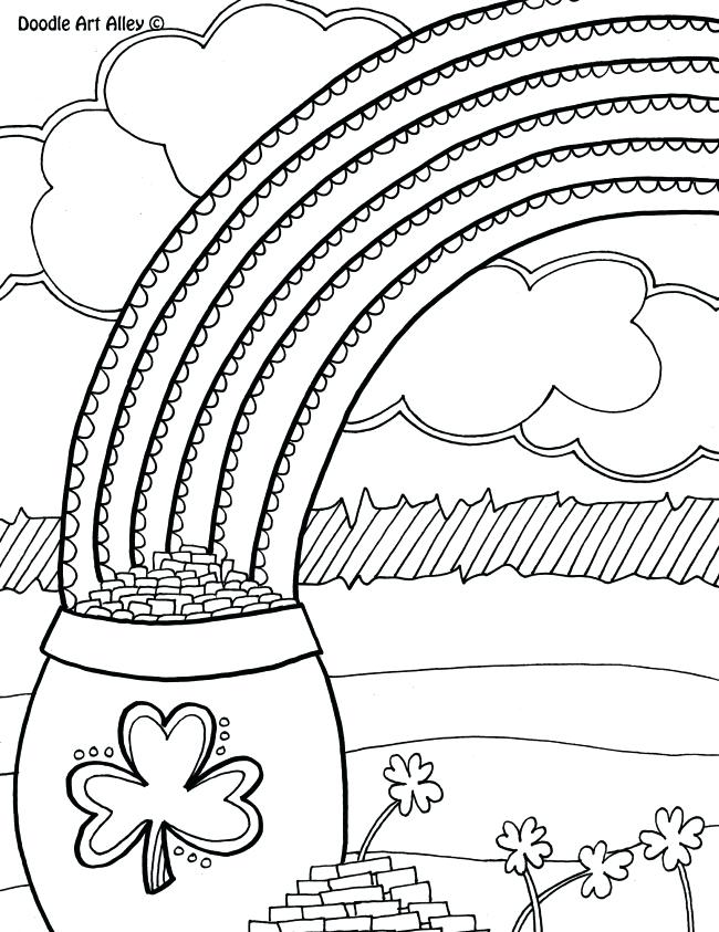 650x843 St Day Printable Coloring Pages For Adults Kids Pot Of Gold