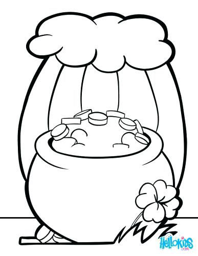 387x500 Free Pot Of Gold Coloring Pages Icontent