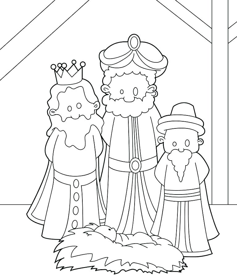 768x894 Wise Men Coloring Pages Wise Men Coloring Pages Three Wise Men