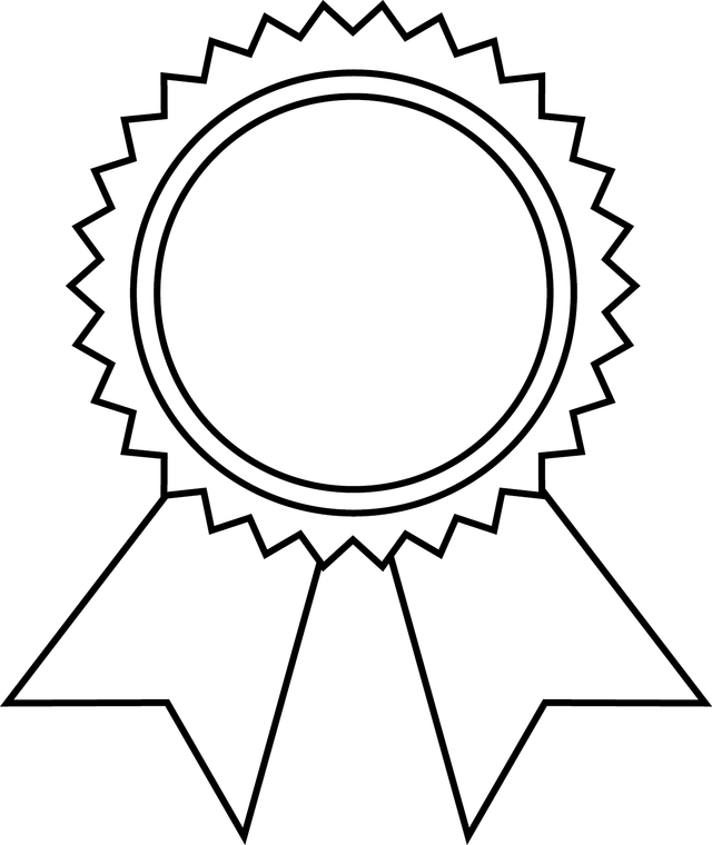 640x760 Olympic Gold Medal Coloring Page
