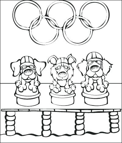 400x469 Olympic Rings Coloring Page Coloring Pages Coloring Sheets