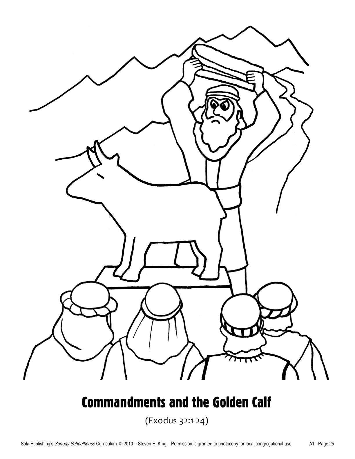 1224x1584 Image Result For Aaron And Golden Calf Craft Aaron