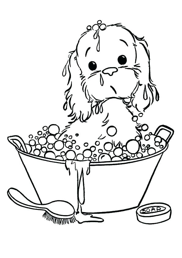 595x842 Golden Retriever Puppy Coloring Pages Printable Retriever Coloring