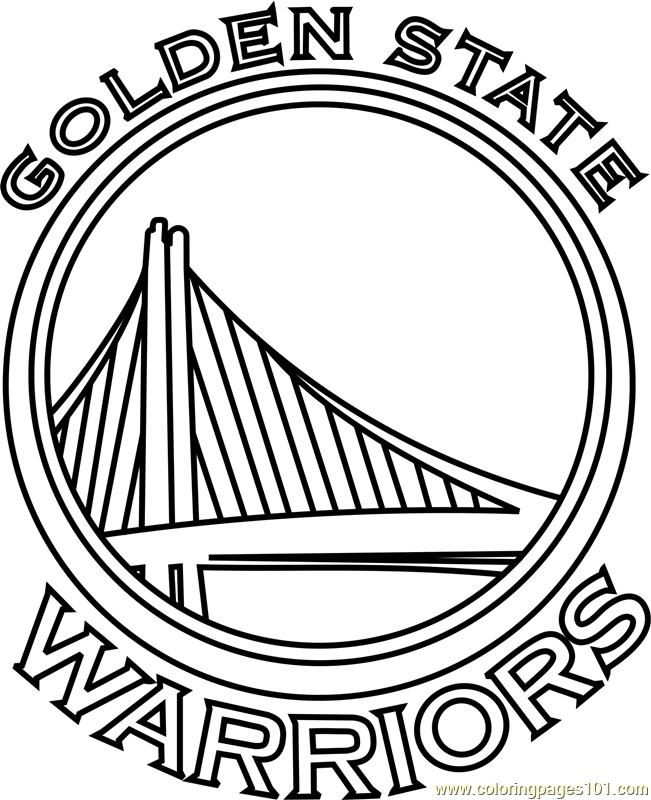651x800 Golden State Warriors Coloring Page