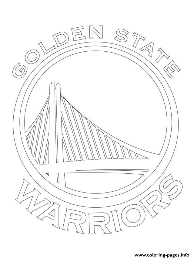 640x853 Golden State Warriors Logo Nba Sport Coloring Pages Printable