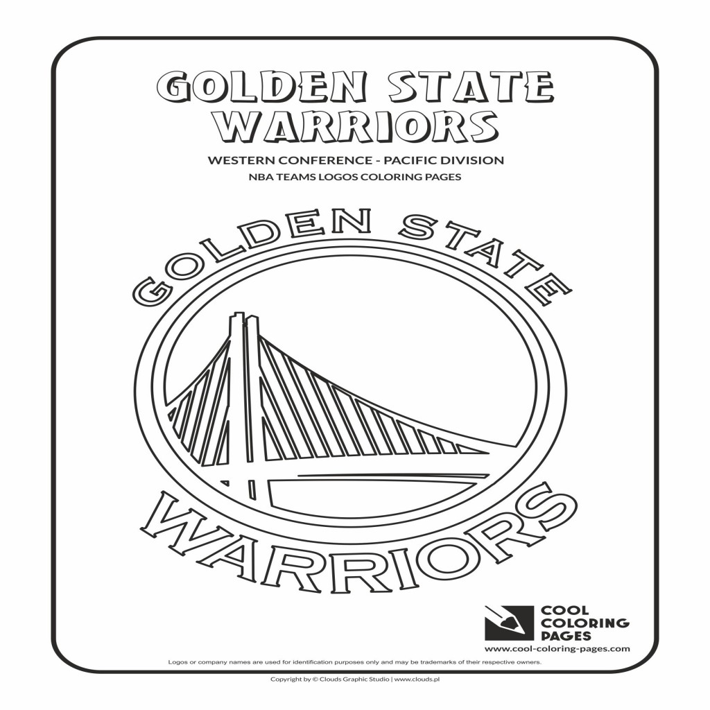 1024x1024 Nba Coloring Pages Printable Image Simple Golden State Warriors