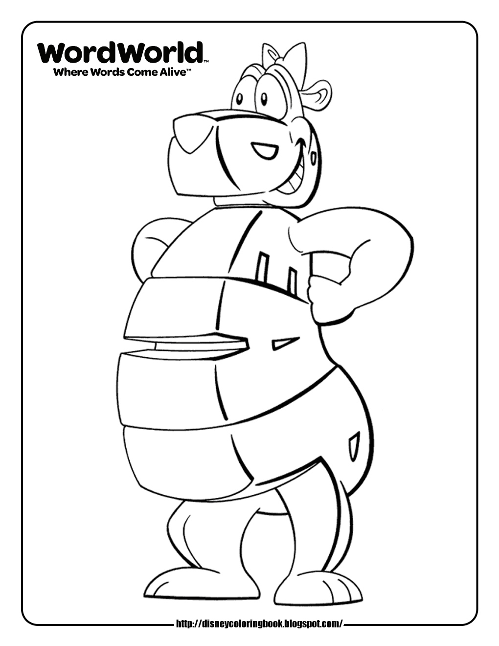1020x1320 Word World Word World Bear Coloring Pages Copy And Paste This