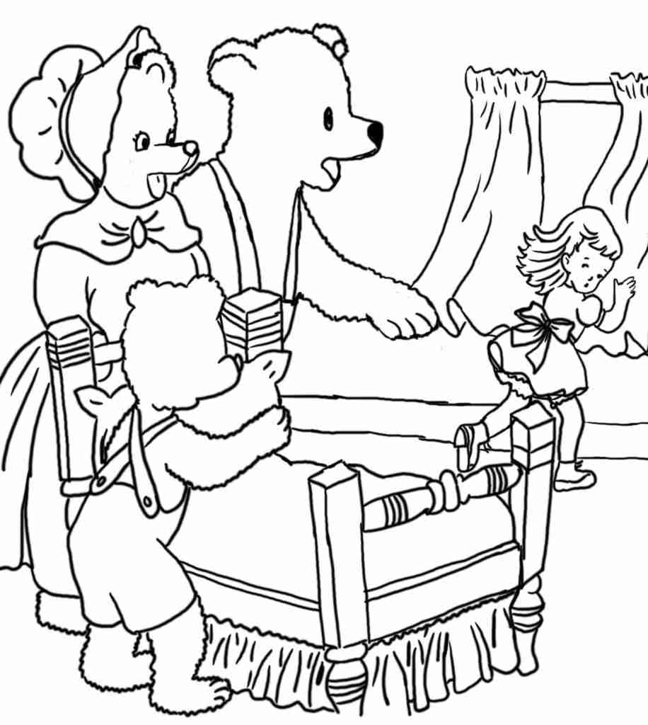 916x1024 Daring Goldilocks Coloring Pages Printable Fre