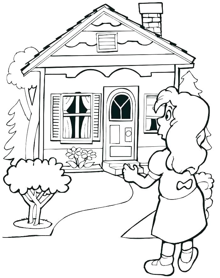 Goldilocks And The Three Bears Coloring Page