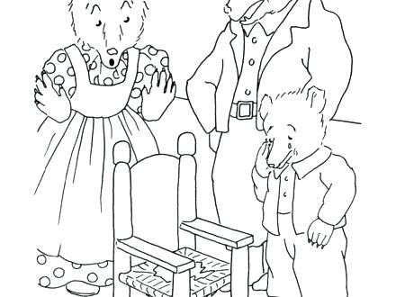 440x330 Goldilocks Coloring Page Coloring Pages And The Three Bears