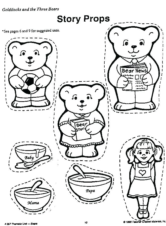 660x900 Goldilocks And The Three Bears Coloring Pages
