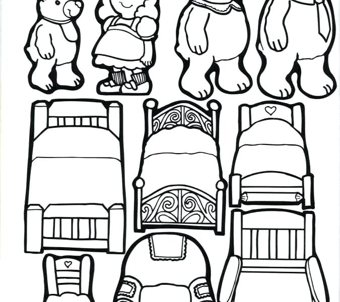 675x600 Goldilocks And The Three Bears Coloring Pages Murs