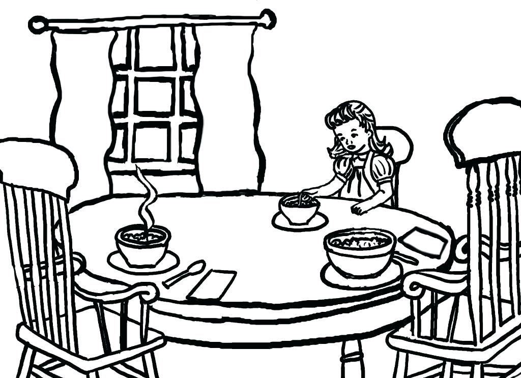 1024x743 Goldilocks Coloring Page Coloring Pages And The Three Bears
