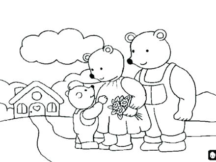 440x330 Three Bears And Goldilocks Coloring Pages Goldilocks Coloring