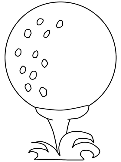 400x534 Printable Golf Ball Coloring Page Amp Coloring Book