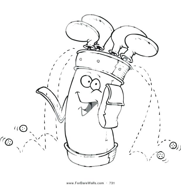 618x630 Golf Coloring Page Everychat.co