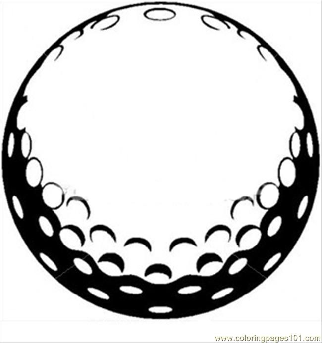 650x693 Coloring Pages Golf Ball ~ (Sports Gt Golf)