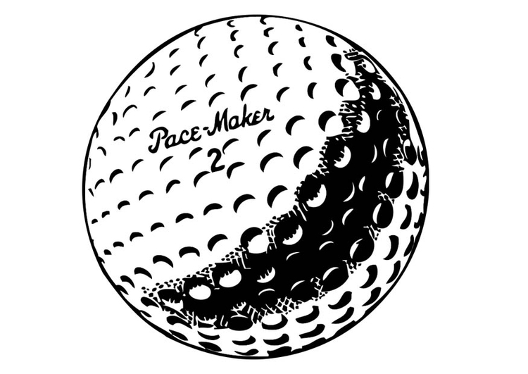 750x531 Coloring Page Golf Ball