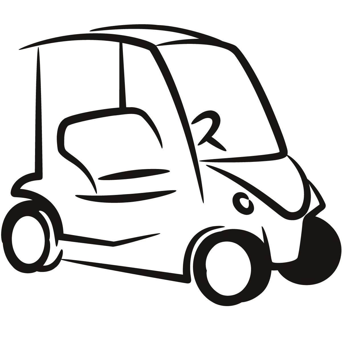 1200x1200 Golf Cart Clip Art