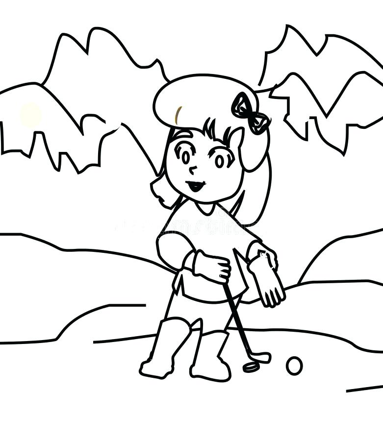781x900 Golf Coloring Page Golf Cart Coloring Pages Print