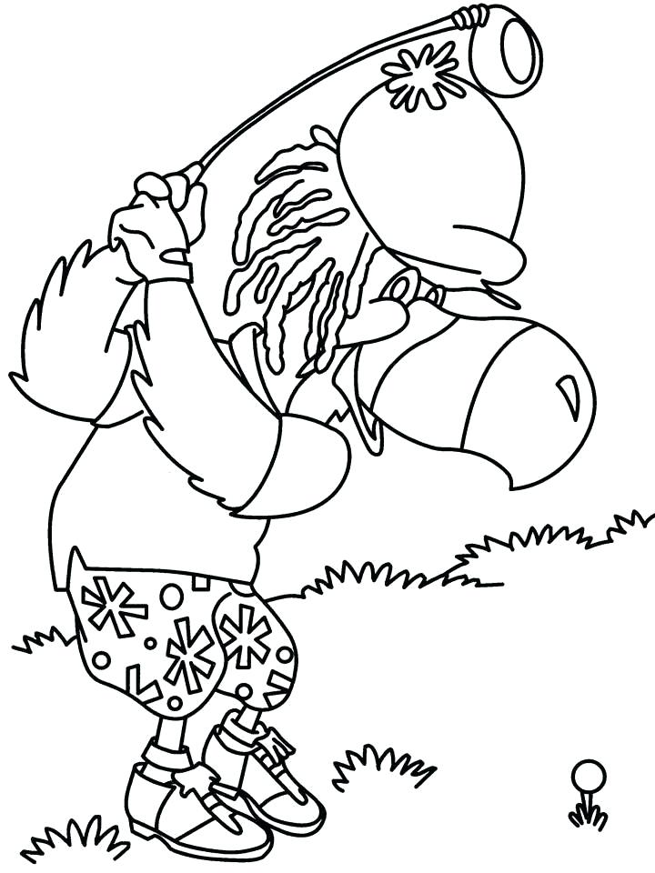 720x960 Golf Coloring Pages Golf Cart Coloring Pages Sendflare.co