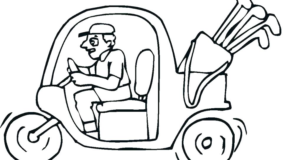 960x544 Golf Coloring Pages Golf Coloring Page Playing Golf Coloring Page