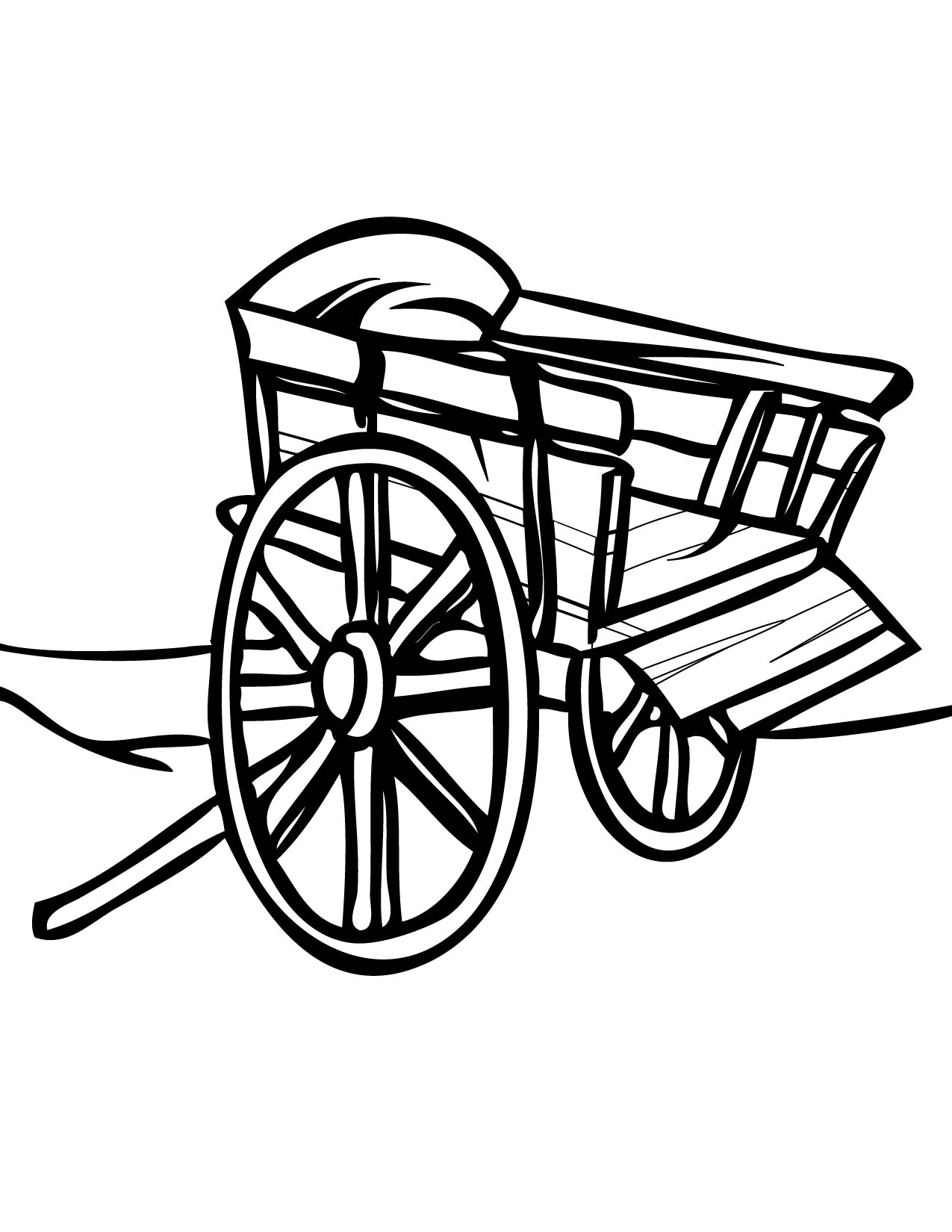 1275x1650 Cart Coloring Pages