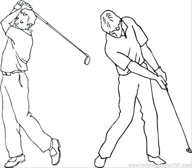 650x569 Golf Coloring Pages Golf Coloring Pages Golf Coloring Pages Adults