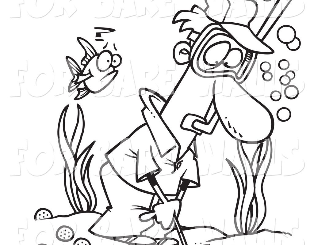 1024x800 Golf Course Coloring Pages Cart Printable Mini Print Adults