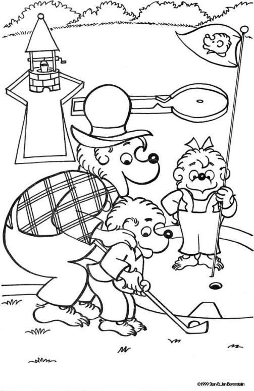 503x775 Mini Golf Berenstain Bears Coloring Page! The Berenstain Bears