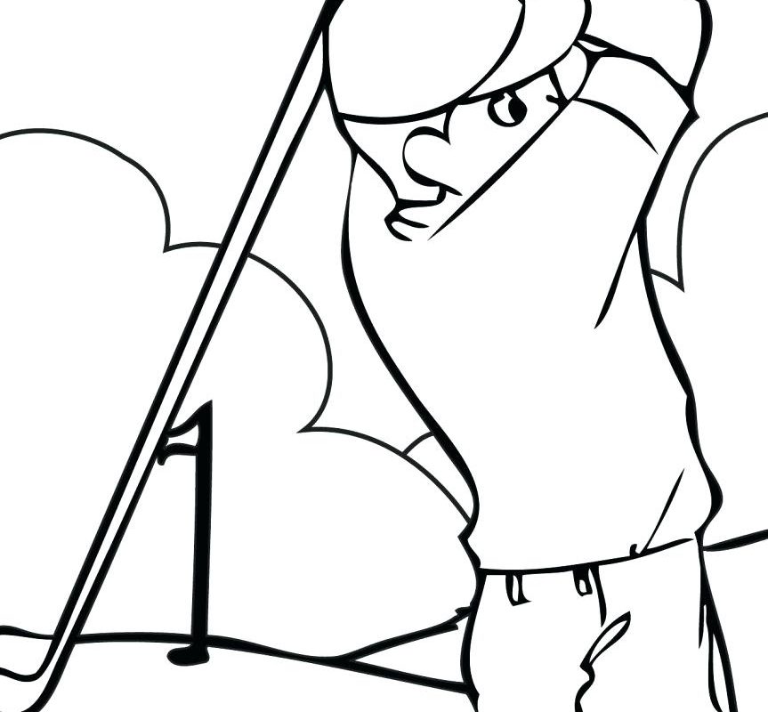 863x800 Introducing Golfloring Pages Page Printlor Craft Minion Golfer