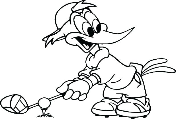 618x419 Golf Coloring Page Everychat.co