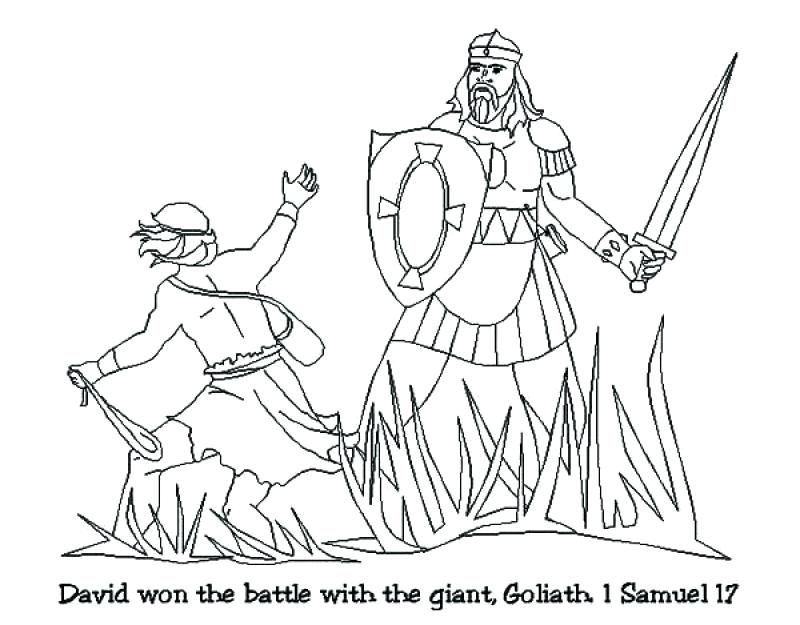 Goliath Coloring Page