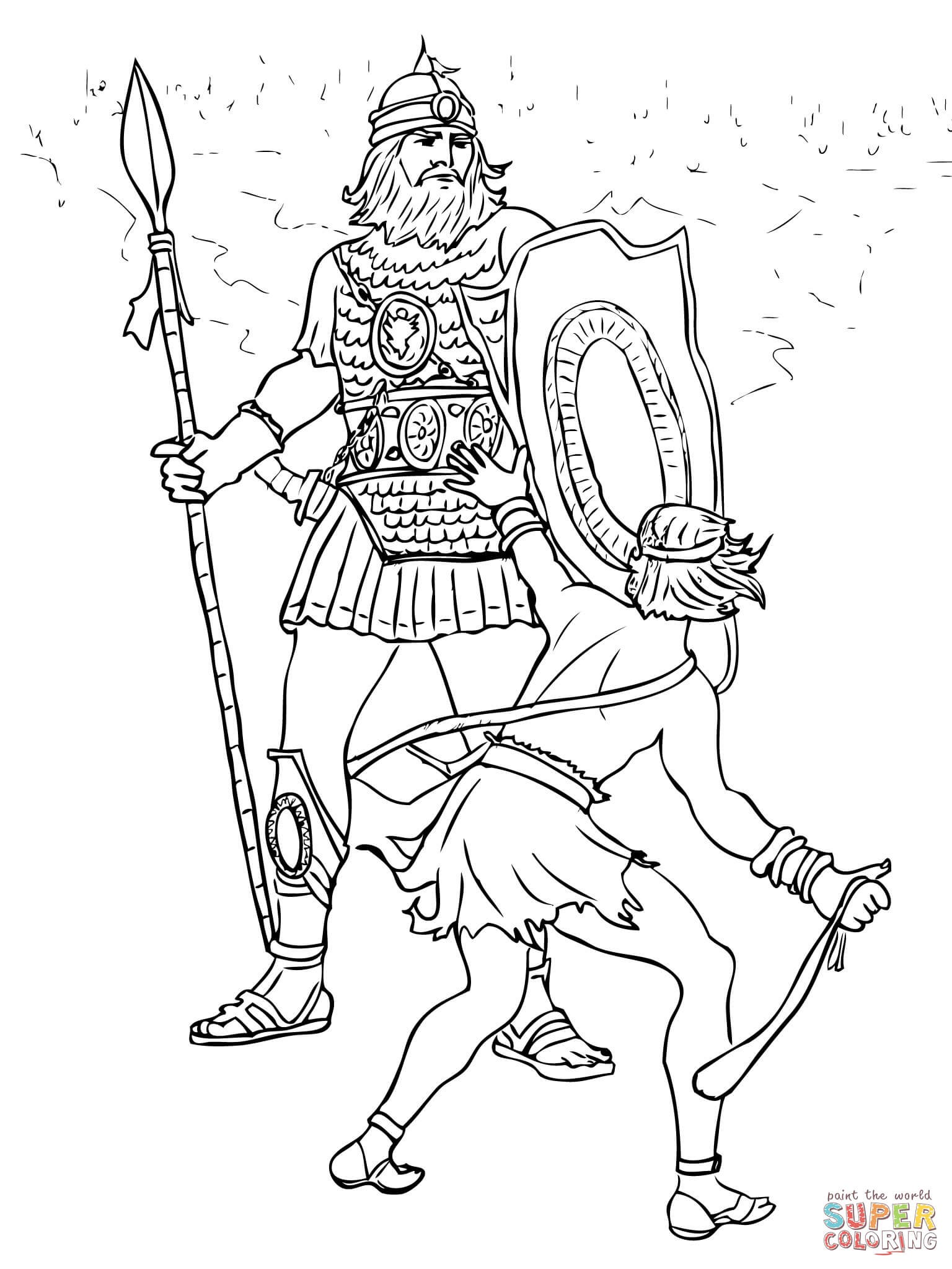 1536x2046 David And Goliath Coloring Pages Fresh Fight