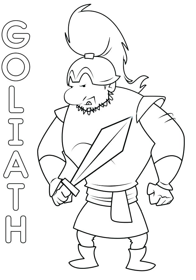629x900 David And Goliath Coloring Pages Printables Coloring Collection