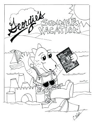 306x396 Gondola Coloring Page Landscape With Gondola Boat And Bridge